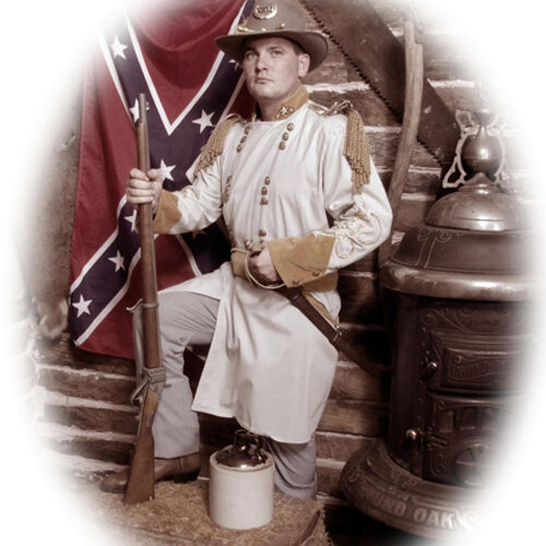 Man in a Civil War Costume