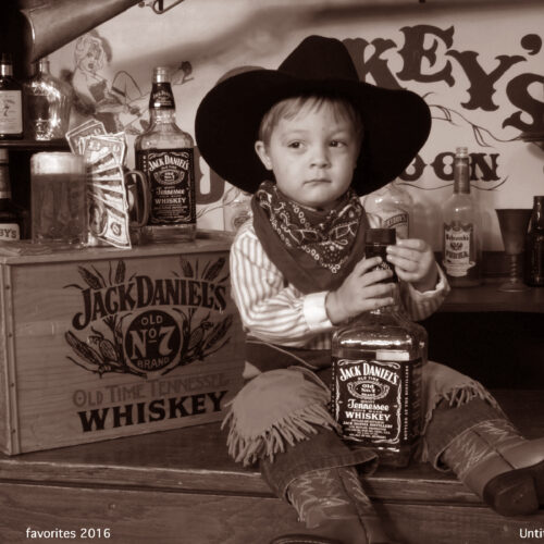 Young Boy Dressed as a Cowboy