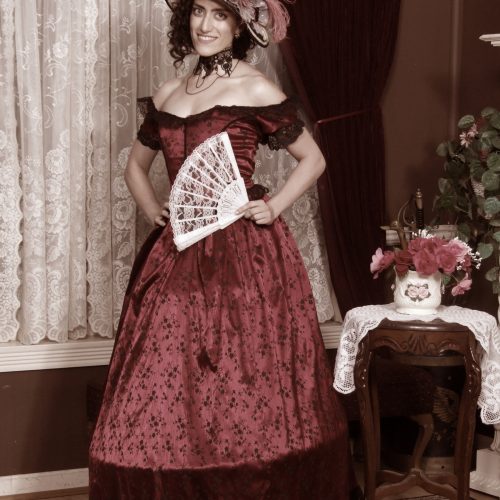 Woman in a Victorian Dress