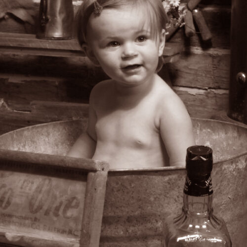 Young Boy in the Bath