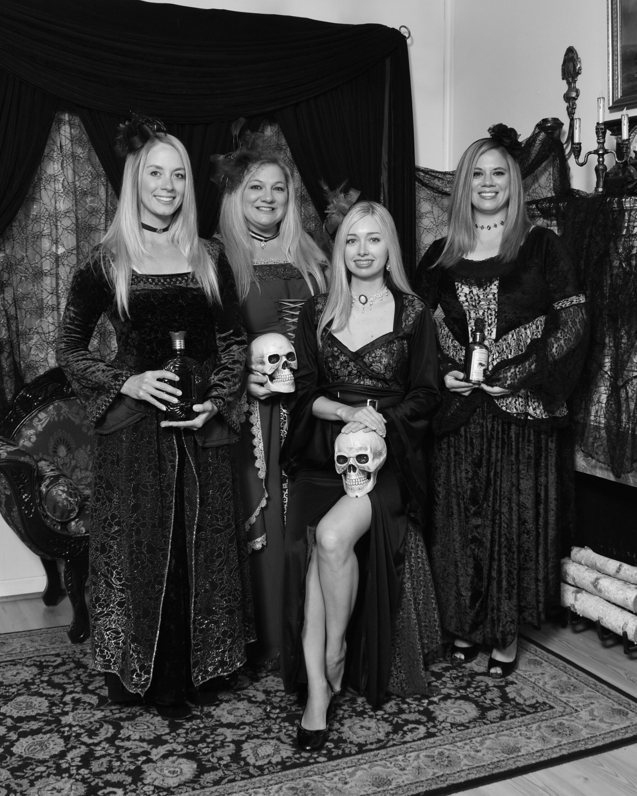 Four Sisters in a Vampire Costume