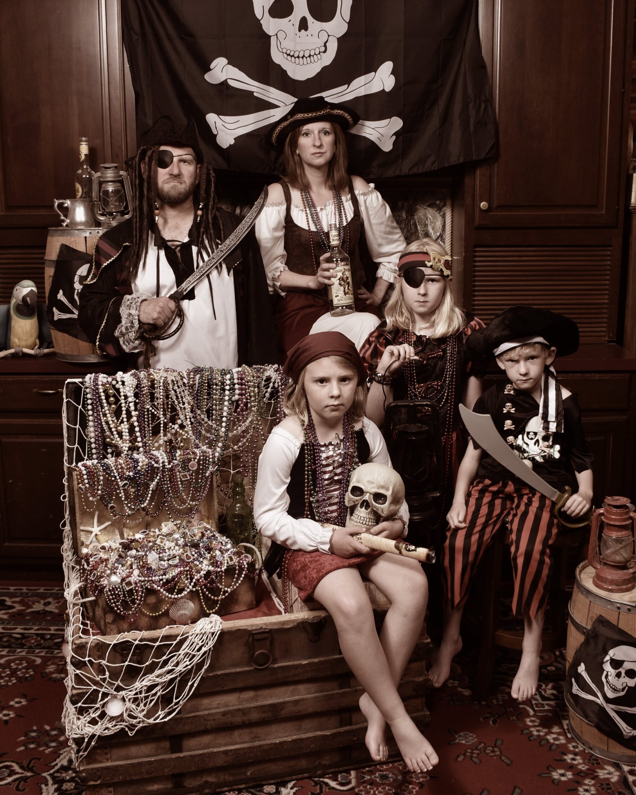 Five People Pirate Theme