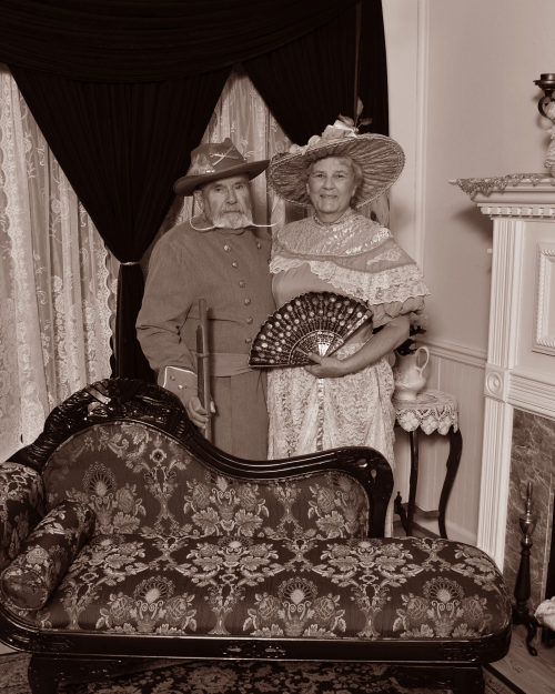 Elderly Couple Vintage Photo